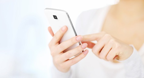 Person on their mobile phone