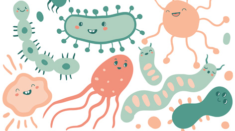 Illustration of germs